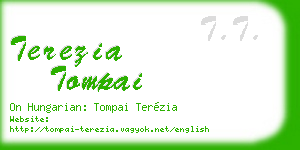 terezia tompai business card